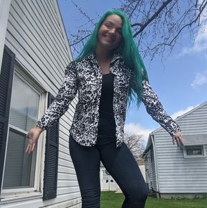 J Crew animal print button down 12 "boy"